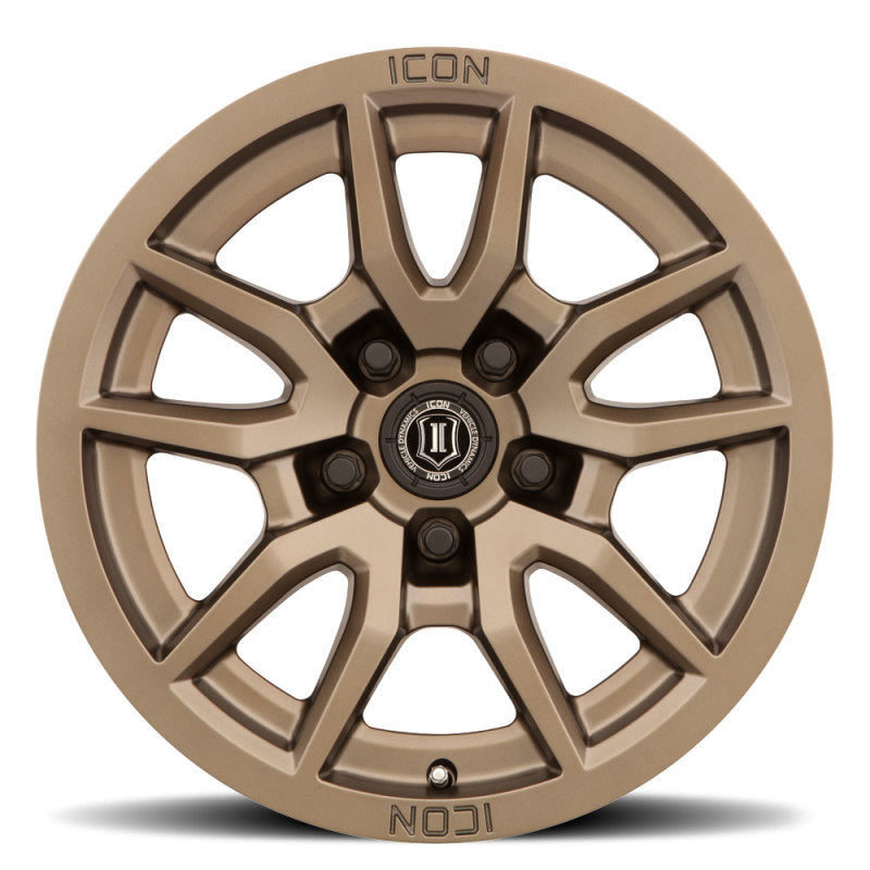 Load image into Gallery viewer, ICON Vector 5 17x8.5 5x5 -6mm Offset 4.5in BS 71.5mm Bore Bronze Wheel