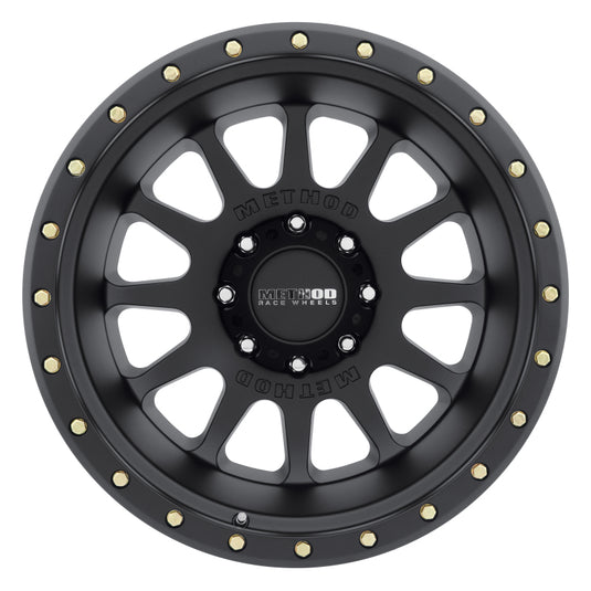 Method | MR605 NV 20x10 -24mm Offset 8x6.5 121.3mm CB Matte Black Wheel