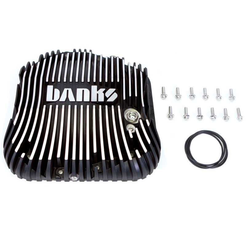 Load image into Gallery viewer, Banks Power | 1985-2016 Ford F250/ F350 / 2017-2022 Ford F250 10.25in 12 Bolt Black Milled Differential Cover Kit
