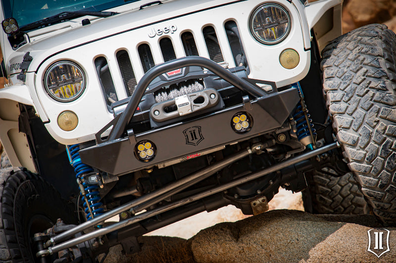 Load image into Gallery viewer, ICON 07-18 Jeep Wrangler JK Comp Series Front Bumper w/Fogs/Bars/Tabs