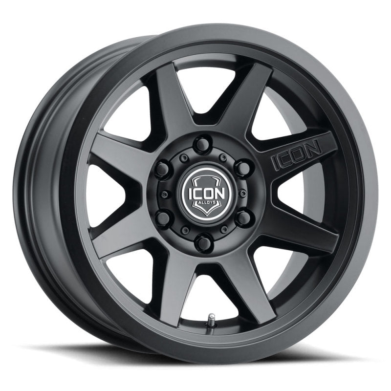 Load image into Gallery viewer, ICON Rebound 17x8.5 6x5.5 25mm Offset 5.75in BS 95.1mm Bore Satin Black Wheel