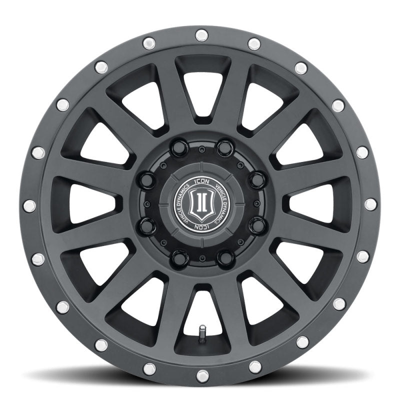 Load image into Gallery viewer, Icon Alloys Compression HD Sat Black - 18x9/8x180/12mm/5.5in BS