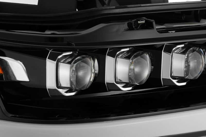 Load image into Gallery viewer, AlphaRex 19-20 Ram 1500HD NOVA LED Proj Headlights Plank Style Gloss Blk w/Activ Lght/Seq Signal/DRL