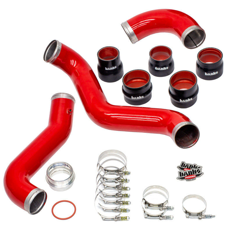 Load image into Gallery viewer, Banks Power | 2017-2019 Chevrolet/GMC 2500HD/3500HD Diesel 6.6L Boost Tube Upgrade Kit - Red