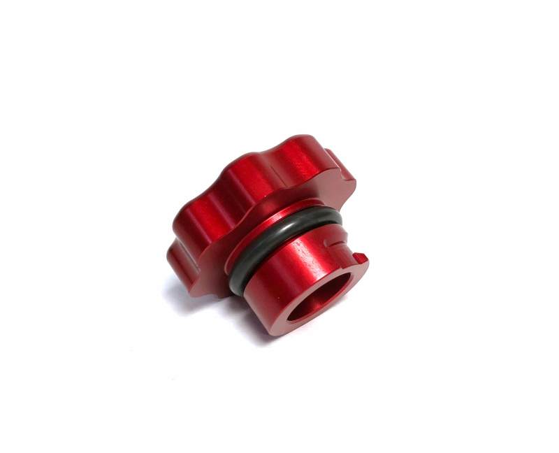 Load image into Gallery viewer, Fleece | 2001-2016 GM 2500 / 3500 Duramax Billet Oil Cap - Red