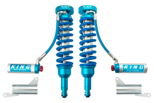 King Shocks | 2010+ Toyota 4Runner With KDSS Front 2.5 Remote Reservoir Extended Travel Coilover Shock Pair With Adjuster | 0-3 Inch Lift