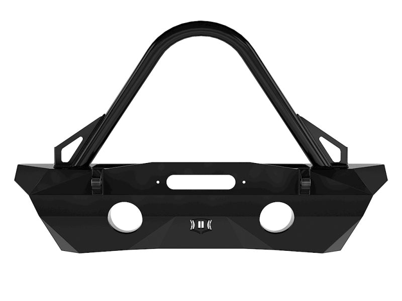 Load image into Gallery viewer, ICON 07-18 Jeep Wrangler JK Pro Series Front Recessed Winch Bumper w/Stinger/Tabs