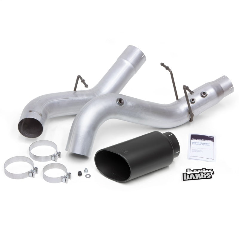 Load image into Gallery viewer, Banks Power | 2017-2019 Chevrolet Duramax L5P 2500 / 3500 Monster Exhaust System With Black Tip
