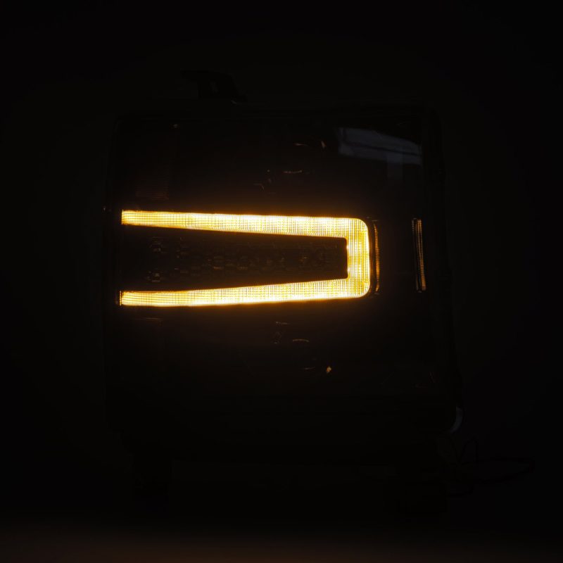 Load image into Gallery viewer, AlphaRex 16-18 Chevy 1500HD NOVA-Series LED Proj Headlights Alpha BLK w/Activ Light/Seq Signal & DRL