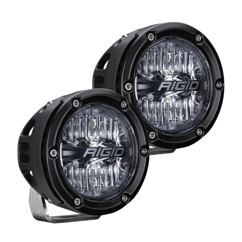Load image into Gallery viewer, Rigid Industries | 360-Series 4 Inch LED Off-Road Drive Beam - Amber Backlight (Pair)