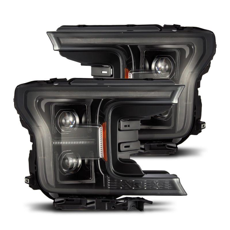 Load image into Gallery viewer, AlphaRex 18-20 Ford F150 PRO-Series Headlight Alpha Black w/ Seq Signal & DRL