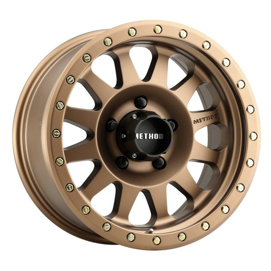 Method | MR304 Double Standard 17x8.5 0mm Offset 5x5.5 108mm CB Method | Bronze Wheel *DISCONTINUED*