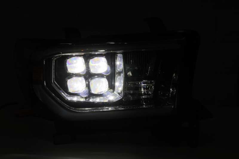 Load image into Gallery viewer, AlphaRex 08-13 Toyota Sequoia? NOVA LED Proj Headlights Plank Style Alpha Black w/Activation Light