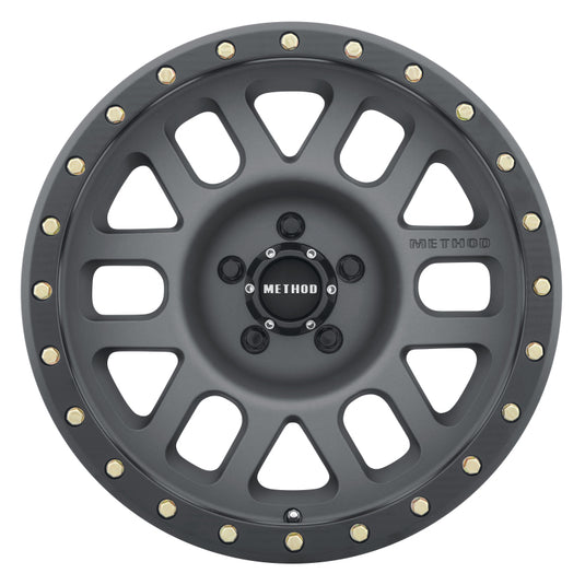 Method | MR309 Grid 17x8.5 0mm Offset 5x5 94mm CB Titanium/Black Street Loc Wheel