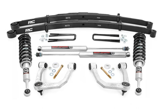 Rough Country | 2005-2023 Toyota Tacoma 2WD / 4WD 3.5 Inch Lift Kit - M1 Struts With M1 Shocks & Rear Leaf Springs