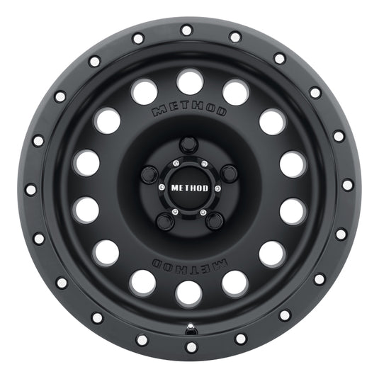 Method | MR307 Hole 17x8.5 0mm Offset 5x5 94mm CB Matte Black Wheel