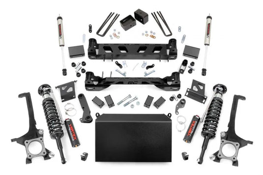 Rough Country | 2007-2015 Toyota Tundra 4WD 6 Inch Lift Kit - Vertex Adjustable Coilovers With V2 Rear Shocks