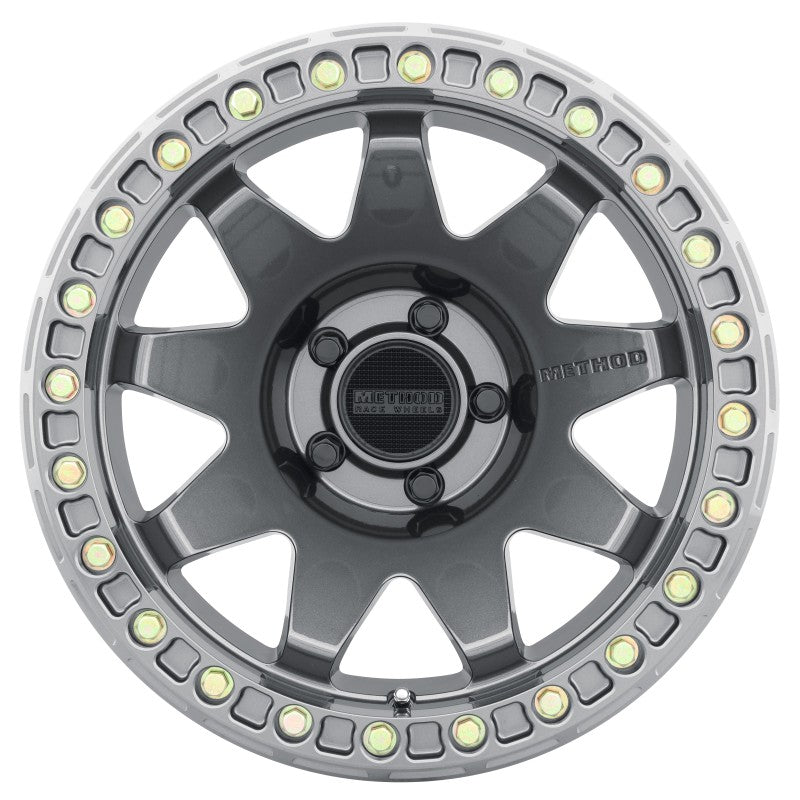 Load image into Gallery viewer, Method | MR108 17x9 -44mm Offset 5x5 71.5mm CB Gloss Titanium w/BH-H24125-38 Wheel