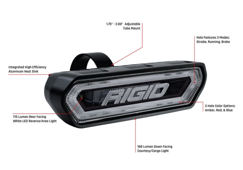 Load image into Gallery viewer, Rigid Industries | Chase Tail Light Kit w/ Mounting Bracket - Blue