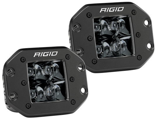 Rigid Industries | D2 - Midnight Edition Flush Mount Spot Lights
