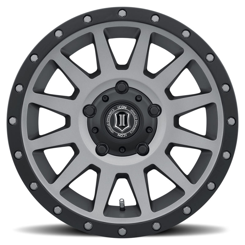 Load image into Gallery viewer, ICON Compression 17x8.5 5x150 25mm Offset 5.75in BS 110.1mm Bore Titanium Wheel