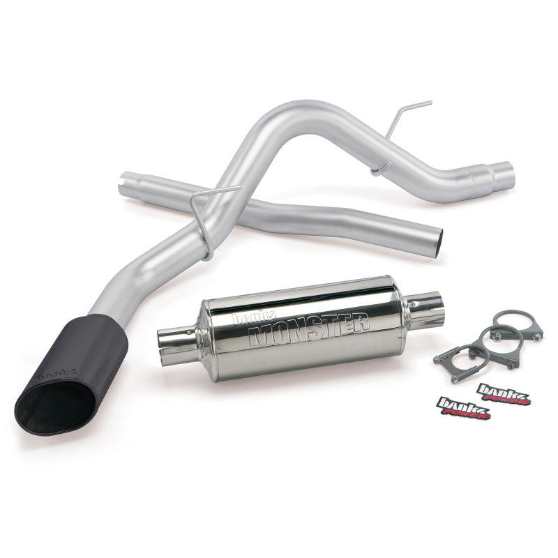 Load image into Gallery viewer, Banks Power | 2010-2014 Ford 6.2L F-150 Raptor ECSB/CCSB Monster Exhaust System - 3 Inch SS Single Exhaust With Black Tip