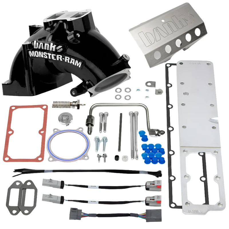 Load image into Gallery viewer, Banks Power | 2007.5-2012 Dodge Ram 6.7L Cummins Monster-Ram Intake System Gen-2 With Fuel Line - Black With Heater System