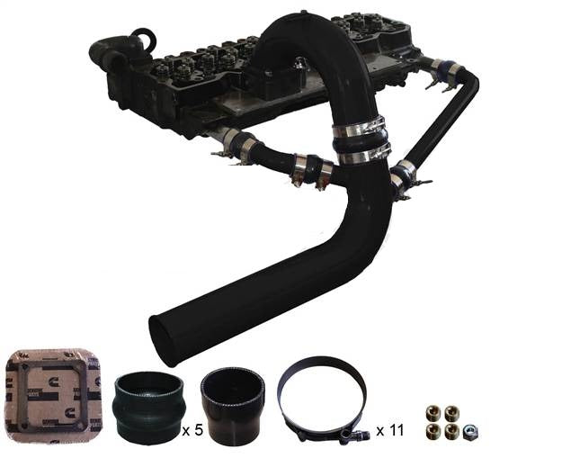 Load image into Gallery viewer, Pusher | 2003-2007 Dodge Ram 5.9L Cummins 3.5 Inch MEGA Intake System With Cross-Air