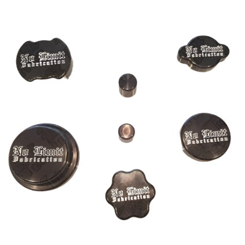 No Limit Fabrication | 2020-2024 Ford 6.7L Power Stroke Complete Cap Set - Black