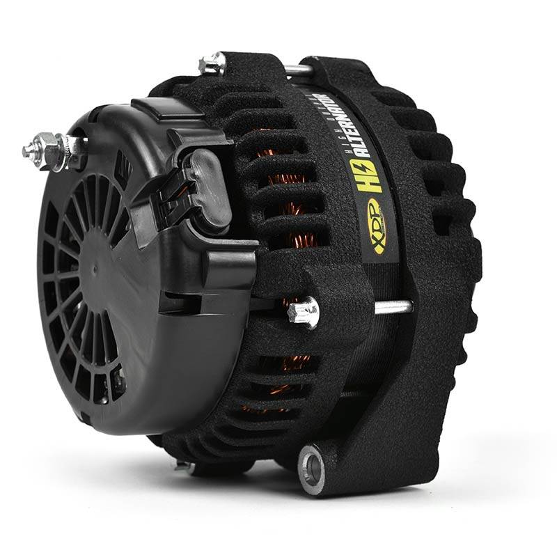 Load image into Gallery viewer, XDP | 2001-2007 GM 6.6L Duramax New Wrinkle Black HD High Output Alternator