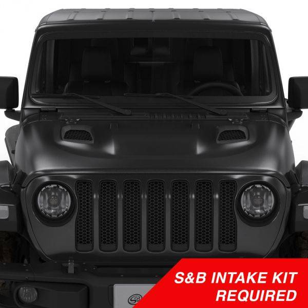Load image into Gallery viewer, S&B | 2018-2023 Jeep Wrangler JL Rubicon 2.0L / 3.6L / 2020-2023 Gladiator 3.6L Air Hood Scoops