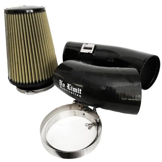 No Limit Fabrication | 2011-2016 Ford 6.7L Power Stroke Cold Air Intake Black PG7 Filter Stage 1