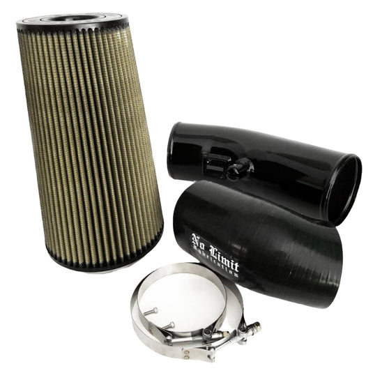 No Limit Fabrication | 2011-2016 Ford 6.7L Power Stroke Cold Air Intake Black PG7 Filter Stage 2