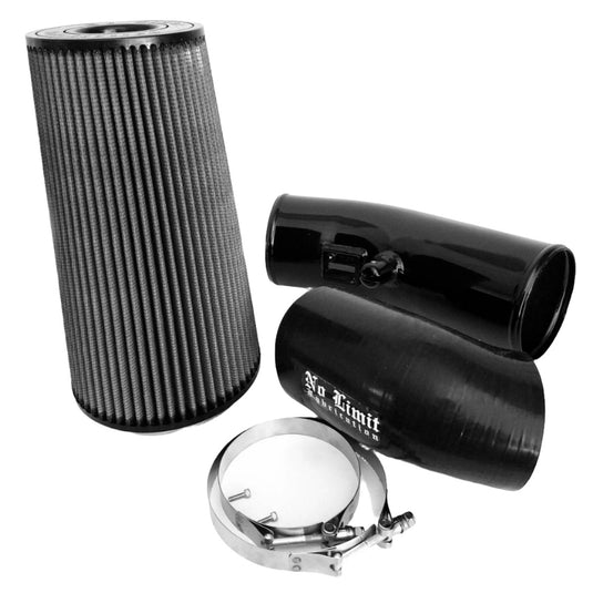 No Limit Fabrication | 2011-2016 Ford 6.7L Power Stroke Cold Air Intake Black Dry Filter Stage 2