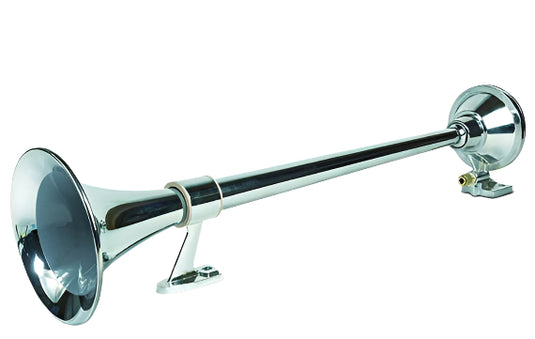 PacBrake | Premium Large Single Air Horn Kit W/ Air Horn Kit (HP10234) And Onboard Air Kit (HP10163)