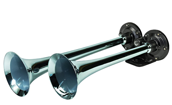 Load image into Gallery viewer, PacBrake | Premium Dual Air Horn Kit W/ Air Horn Kit (HP10073) And Onboard Air Kit (HP10163)