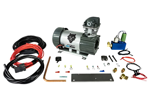 Load image into Gallery viewer, PacBrake | 24V HP625 Series Heavy Duty Air Compressor Kit Vertical Pump Head HP10625V-24 Air Compressor Entire Unloader Block Assembly Kit W/ Pre-Built Harnesses Kit HP10116-24