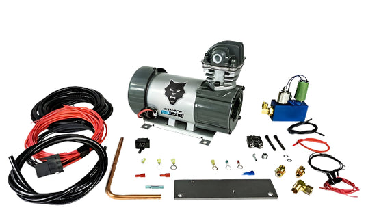PacBrake | 24V HP625 Series Heavy Duty Air Compressor Kit Vertical Pump Head HP10625V-24 Air Compressor Entire Unloader Block Assembly Kit W/ Pre-Built Harnesses Kit HP10116-24