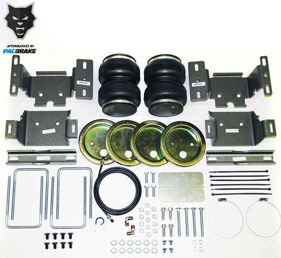 PacBrake | Heavy Duty Rear Air Suspension Kit For 11-19 GM Silverado / Sierra 2500 / 3500 2WD / 4WD