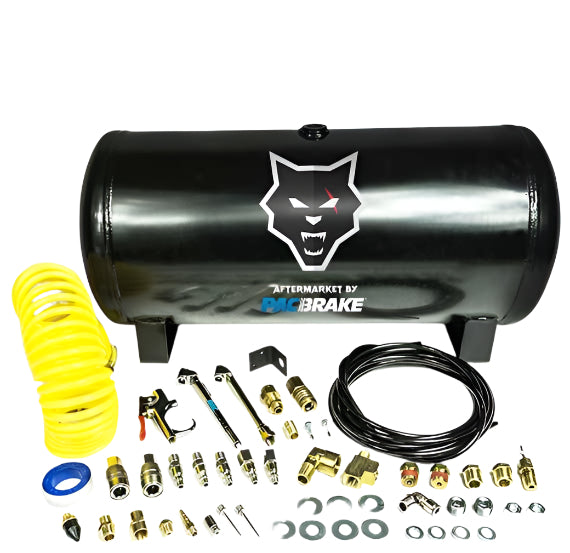Load image into Gallery viewer, PacBrake | 5 Gallon Carbon Steel Premium Air Tank Kit Consists Of An Air Tank And Required Hardware