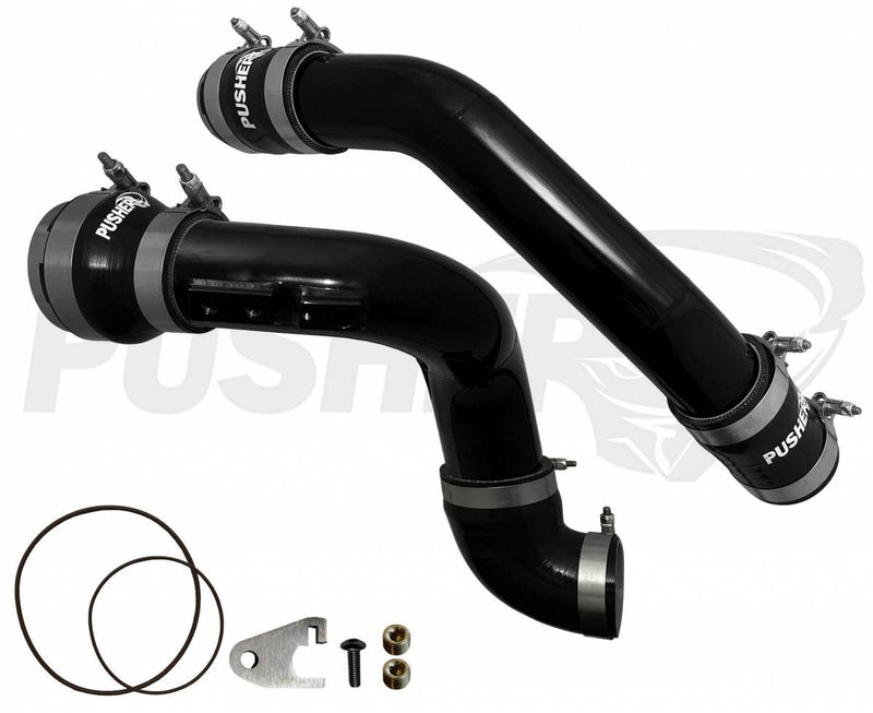 Load image into Gallery viewer, Pusher | 2017-2022 Ford F250 / F350 6.7L Power Stroke W/ Throttle Valve Adapter 3 Inch Hot & Cold Side Charge Tubes