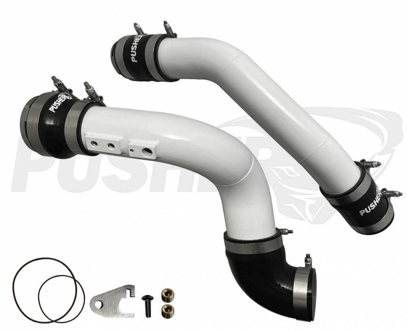Load image into Gallery viewer, Pusher | 2017-2022 Ford F250 / F350 6.7L Power Stroke W/ Throttle Valve Adapter 3 Inch Hot & Cold Side Charge Tubes