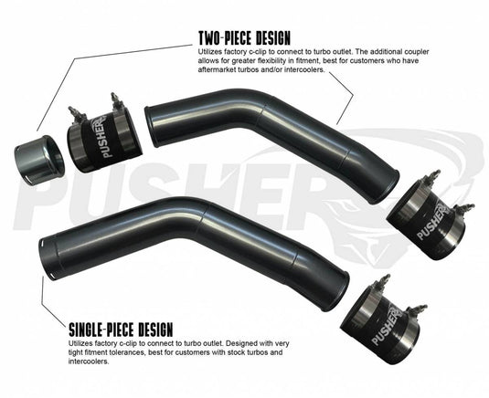 Pusher | 2015-2022 Ford F250 / F350 6.7L Power Stroke HD 3 Inch Hot Side Charge Tube