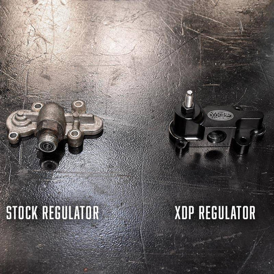 XDP | 2003-2007 Ford 6.0L Power Stroke Billet Adjustable Fuel Pressure Regulator Housing *DISCONTINUED*