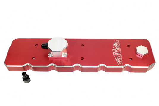 G&R Diesel | 2007.5-2022 Dodge Ram 6.7L Cummins Valve Cover Billet Aluminum Anodized Red