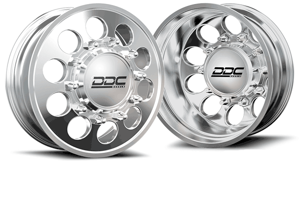 DDC Wheels | 2019-2023 Dodge Ram 3500 The Hole 22x8.5 Polished Dually Wheel