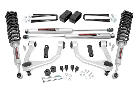 Rough Country | 2007-2021 Toyota Tundra 4WD 3.5 Inch Lift Kit - M1 Struts With M1 Rear Shocks