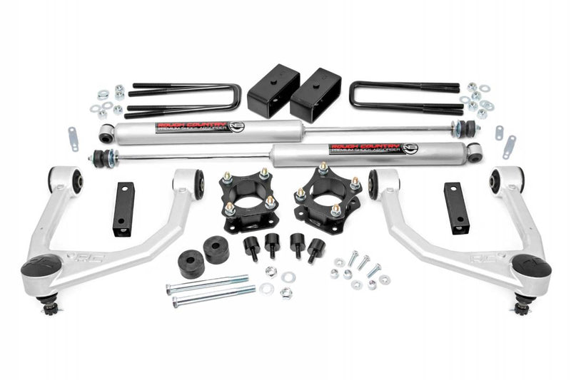 Load image into Gallery viewer, Rough Country | 2007-2021 Toyota Tundra 2WD / 4WD 3.5 Inch Lift Kit - Strut Spacers With N3 Rear Shocks