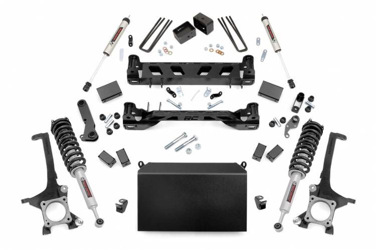 Load image into Gallery viewer, Rough Country | 2007-2015 Toyota Tundra 4WD 4.5 Inch Lift Kit - Lifted Struts With V2 Rear Shocks
