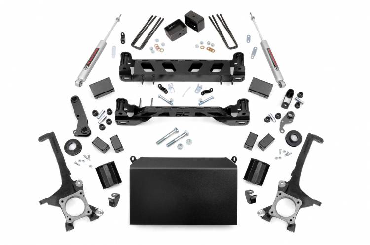 Load image into Gallery viewer, Rough Country | 2016-2021 Toyota Tundra 2WD / 4WD 6 Inch Lift Kit - Strut Spacers With N3 Rear Shocks